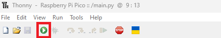 Thonny IDE run code
